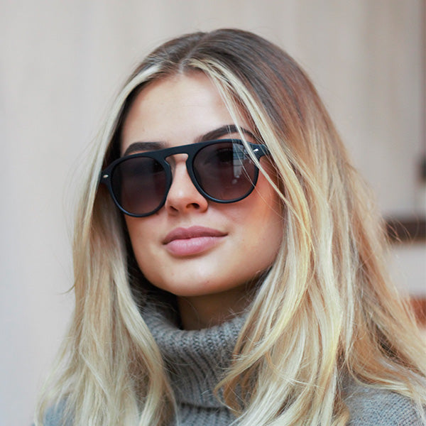 Milano Matt Black Solbrille - CLASSIC | WOMEN