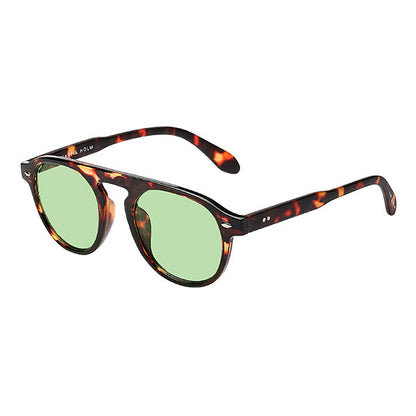 Milano Brown Turtle Green Lens Solbrille - CLASSIC