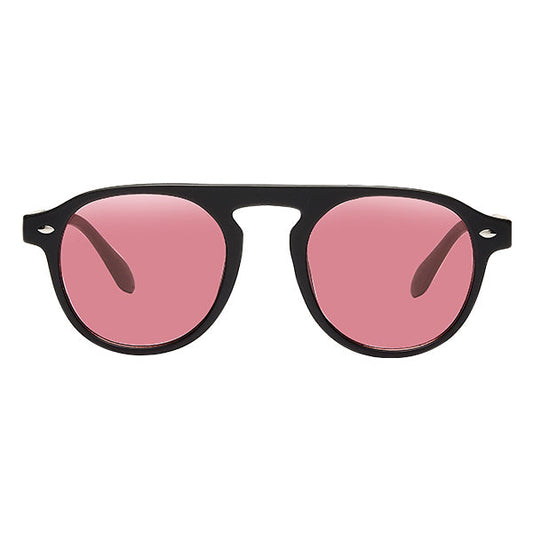 Milano Matte Black Red Lens Solbrille - CLASSIC | WOMEN