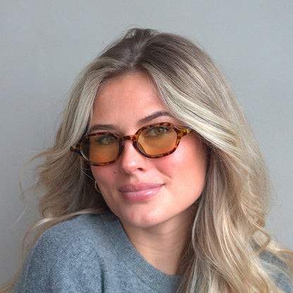 Millisimo Brown Turtle Yellow Lens Solbrille - CLASSIC