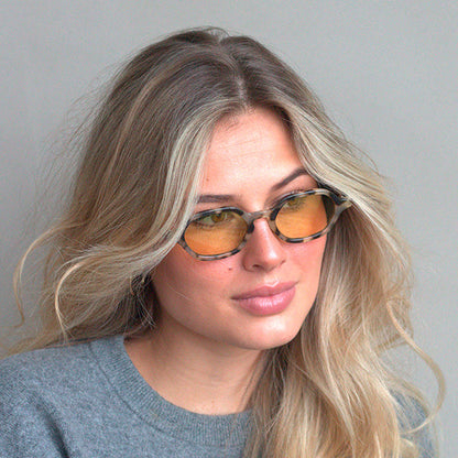 Millisimo Honey Turtle Yellow Lens Solbrille - CLASSIC
