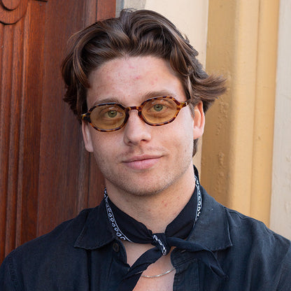Millisimo Brown Turtle Yellow Lens Solbrille - CLASSIC