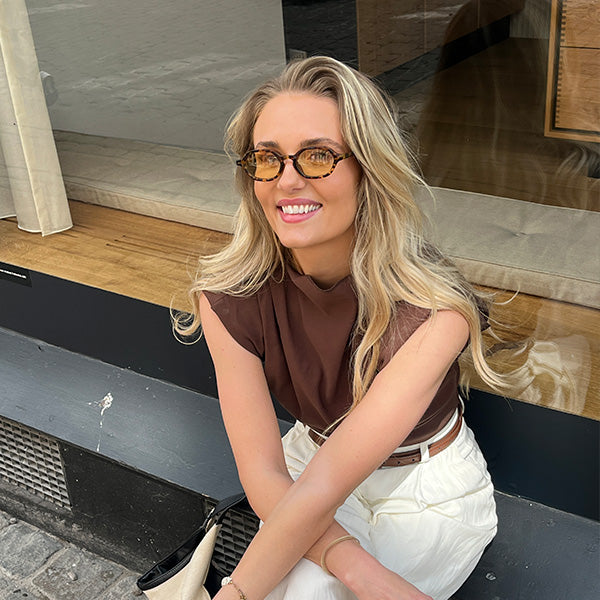 Millisimo Brown Turtle Yellow Lens Solbrille - CLASSIC | WOMEN