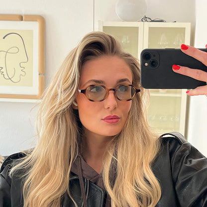 Millisimo Caramel Turtle Green Lens Solbrille - CLASSIC