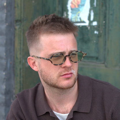 Millisimo Honey Turtle Green Lens Solbrille - CLASSIC