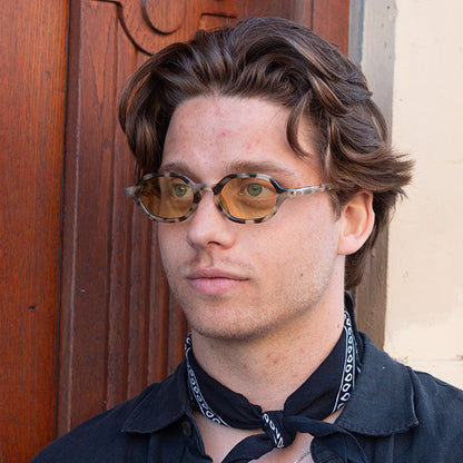 Millisimo Honey Turtle Yellow Lens Solbrille - CLASSIC