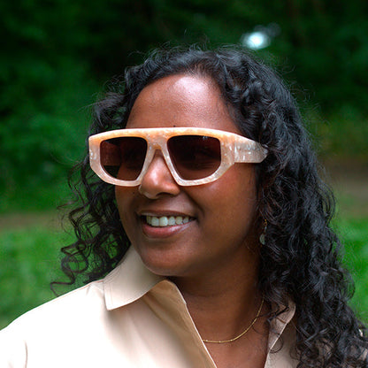 Noci Beige Pearl Solbrille - PREMIUM | WOMEN