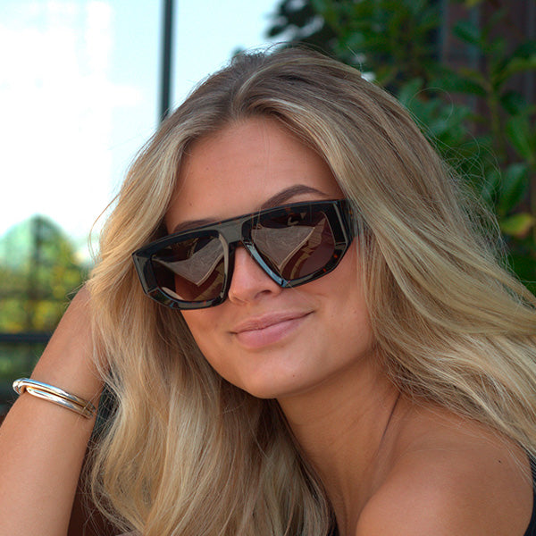 Noci Brown Turtle Solbrille - PREMIUM | WOMEN