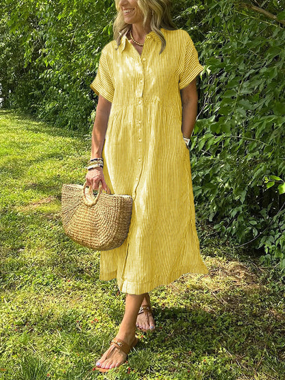 Amalia- Zomerjurk met strepen