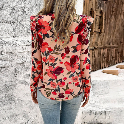 Charlotte | Stylish Ruffle Detail Blouse