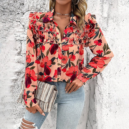 Charlotte | Stylish Ruffle Detail Blouse