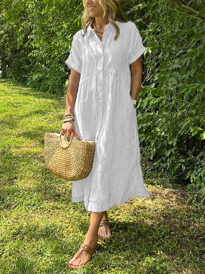 Amalia- Zomerjurk met strepen