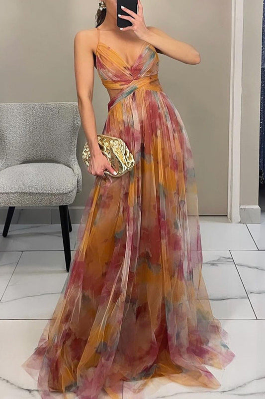 Alina – Mouwloze maxi jurk