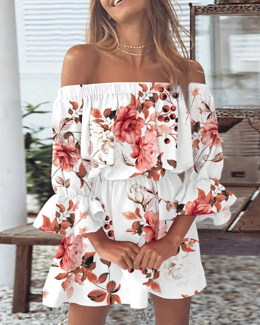 Elena – Off-shoulder midi jurk
