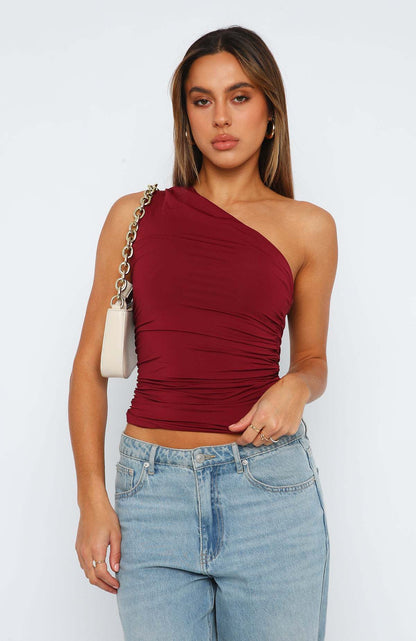 Lana – One-shoulder crop top
