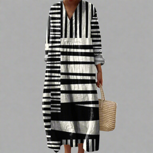Seraphine | Elegant Geometric Dress