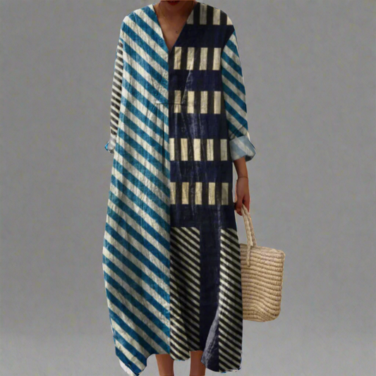 Yolaine | Elegant Geometric Dress