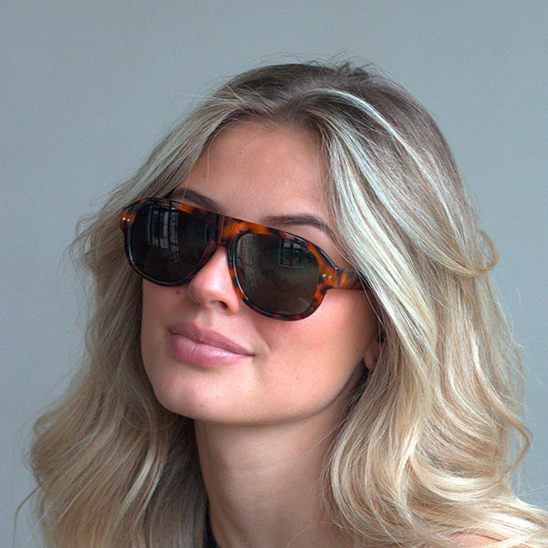 Roveredo Brown Turtle Solbrille - CLASSIC