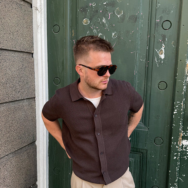 Roveredo Brown Turtle Solbrille - CLASSIC
