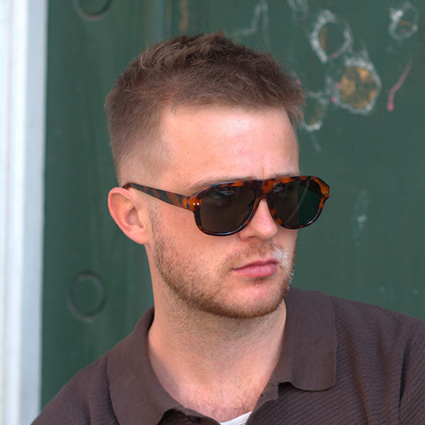 Roveredo Brown Turtle Solbrille - CLASSIC