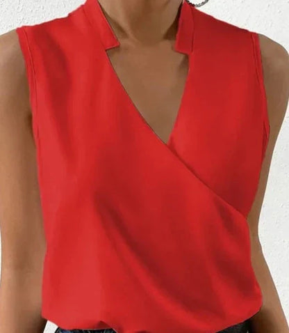 Wendy | Sleek V-Neck Wrap Tank Top