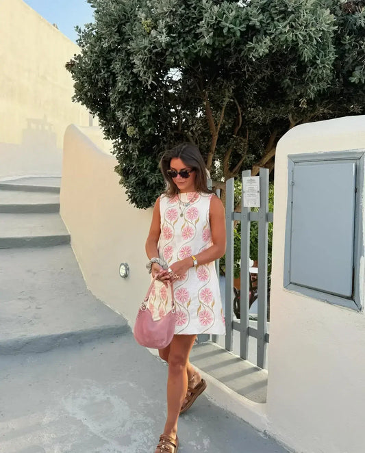 Betty | Chic Embroidered Mini Dress 
