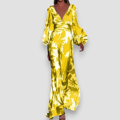 Diana | Elegant Vibrant Satin Dress