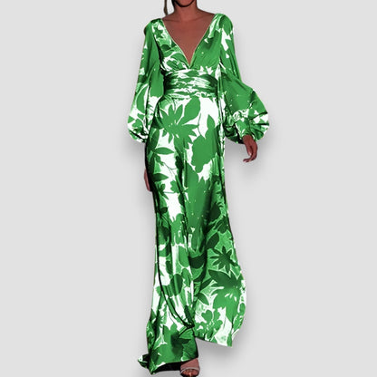 Diana | Elegant Vibrant Satin Dress