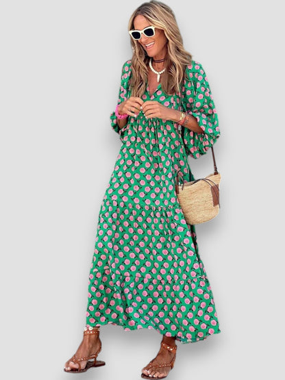 Donna | Stylish Vibrant Floral Dress