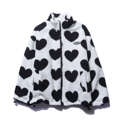 BacioDeluxe™️ | Double-sided heart jacket - unique collection