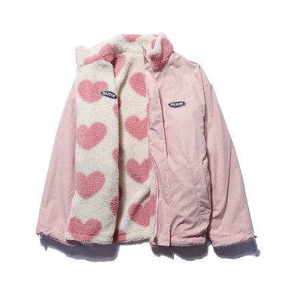 BacioDeluxe™️ | Double-sided heart jacket - unique collection