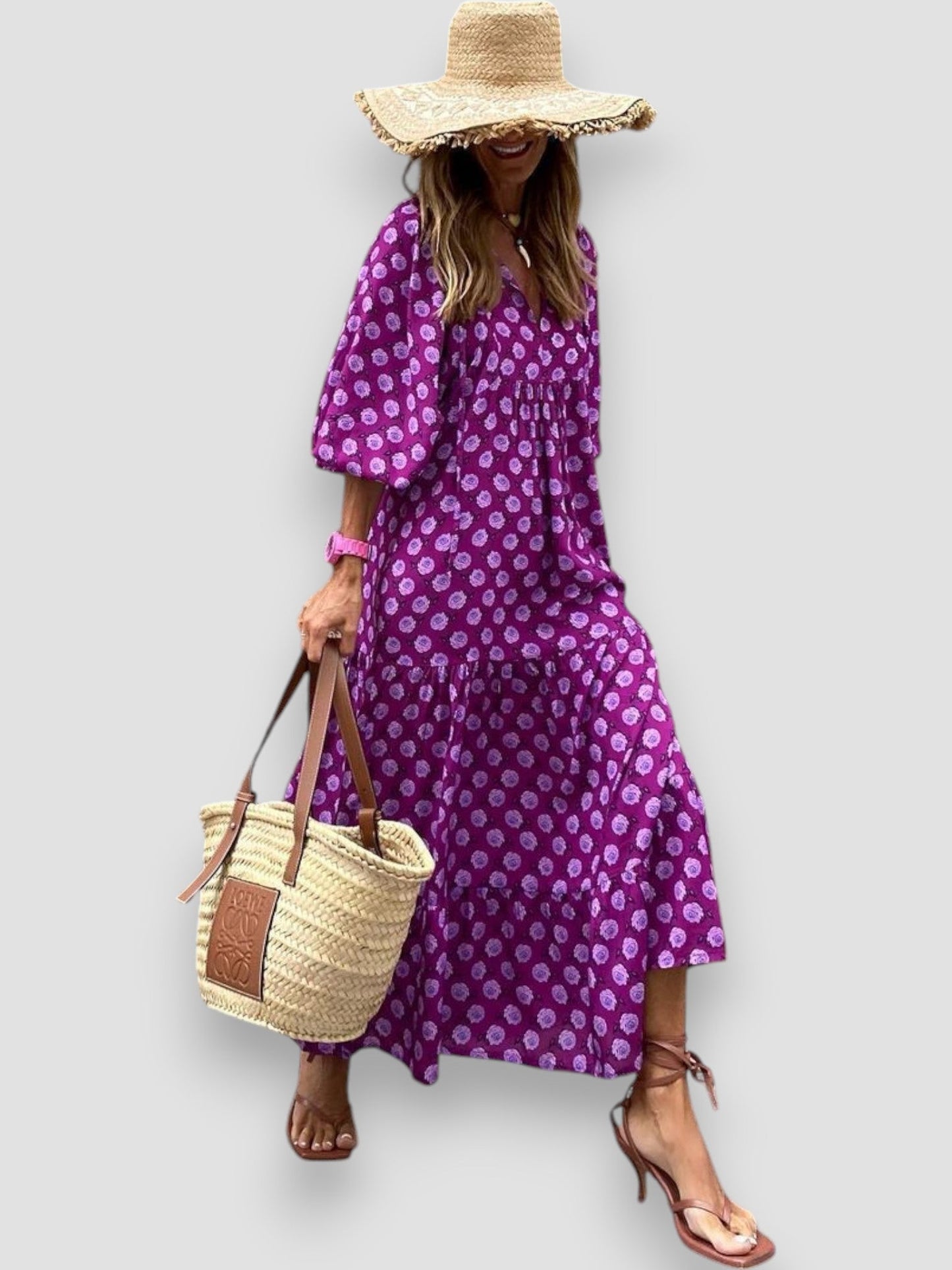 Donna | Stylish Vibrant Floral Dress