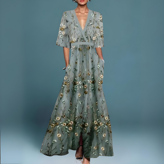 Sandra™ | Luxe Bloemen Jurk