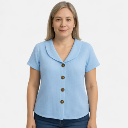 Nina™ | Stylish Buttoned Blouse