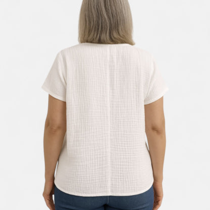 Nina™ | Stylish Buttoned Blouse