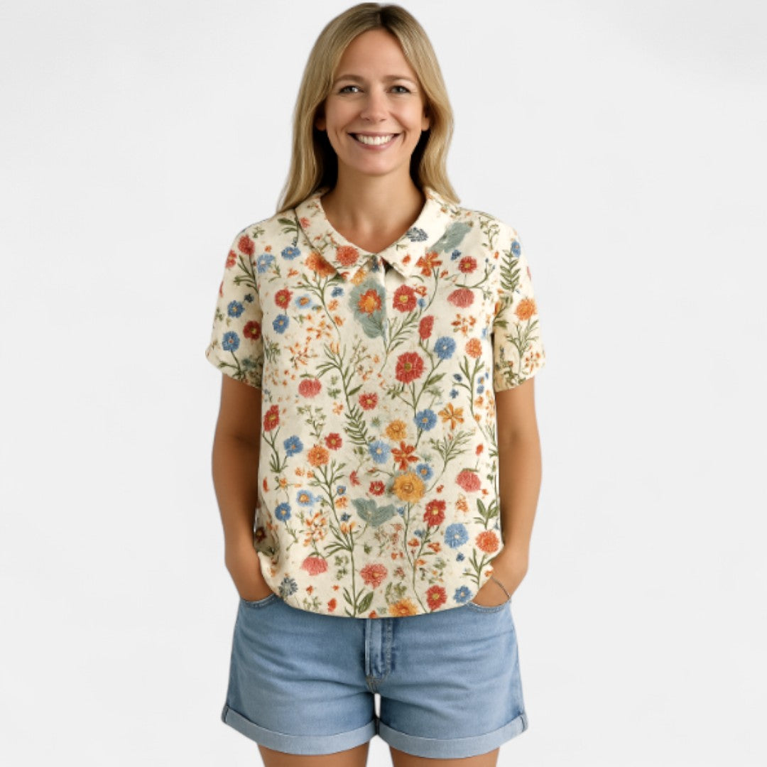 Nina™ | Floral Print Blouse