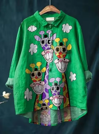 Emily | Stylish Animal Print Shirt