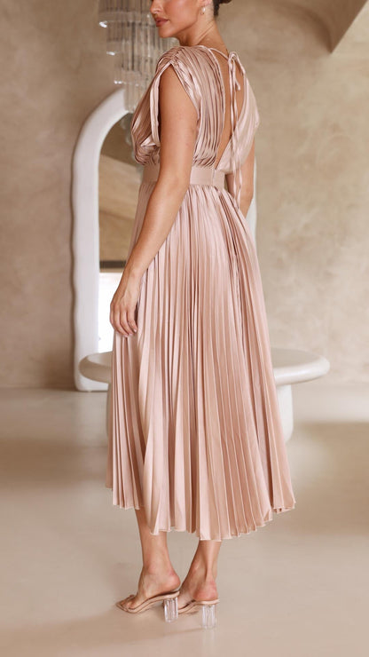 Maria | Elegant Geplooide Jurk