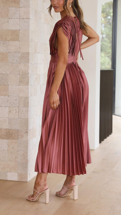 Maria | Elegant Geplooide Jurk