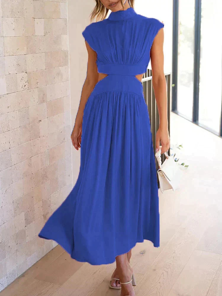 Eleanor | Chic Pleated Cutout Dress
