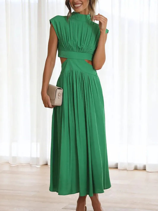 Eleanor | Chic Pleated Cutout Dress