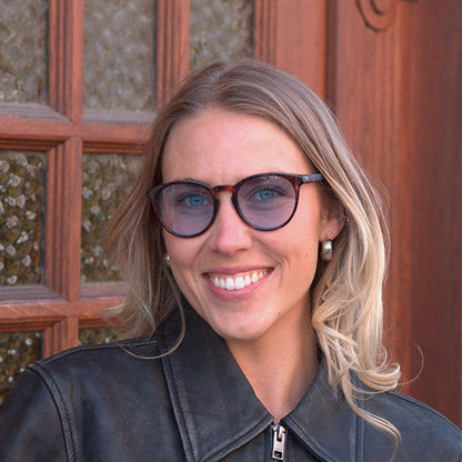 Torino Brown Turtle Blue Lens Solbrille - CLASSIC | WOMEN