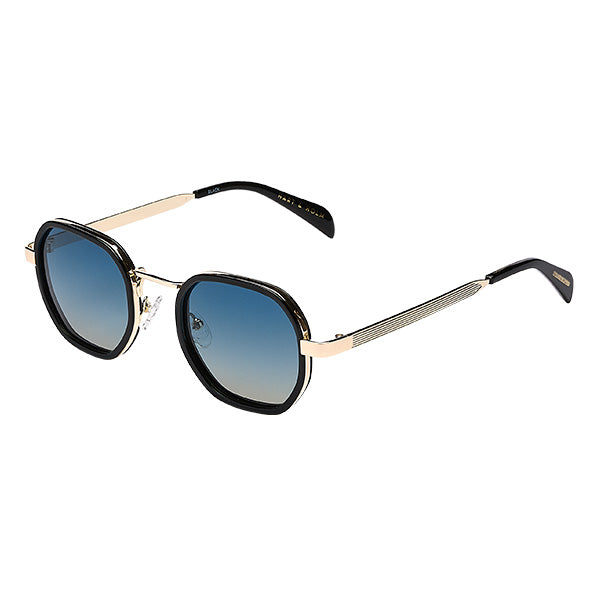 Torriana Black Black/Blue Lens Solbrille - PREMIUM | MEN