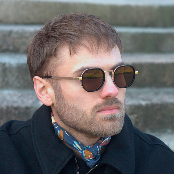 Torriana Black Black/Brown Lens Solbrille - PREMIUM