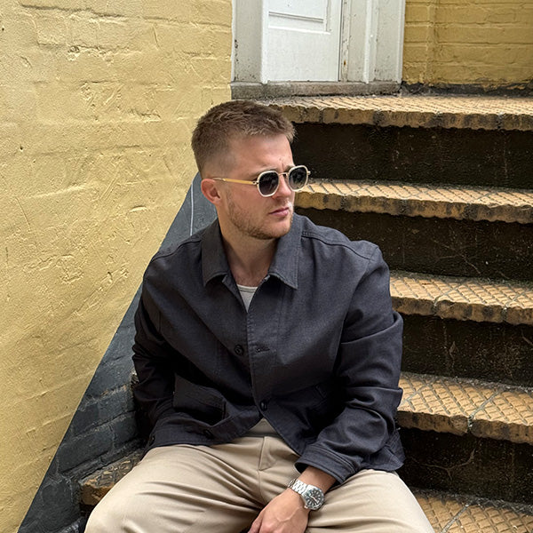 Torriana Clear Black/Blue Lens Solbrille - PREMIUM | MEN