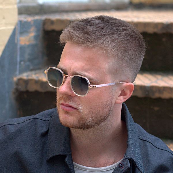 Torriana Clear Black/Blue Lens Solbrille - PREMIUM