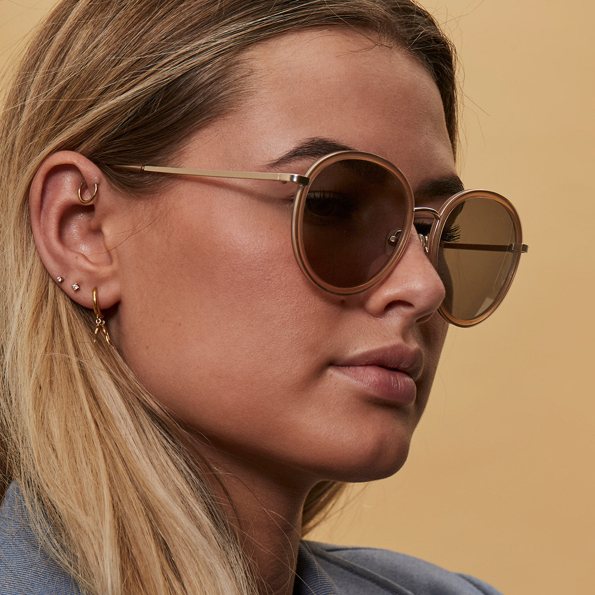 Trieste Gold Solbrille - PREMIUM | WOMEN