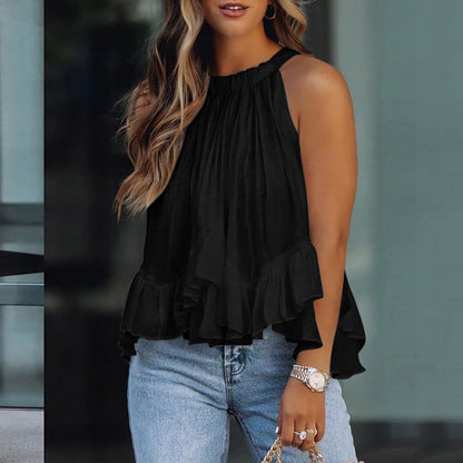 Brooke | Flowy Ruffle Hem Blouse