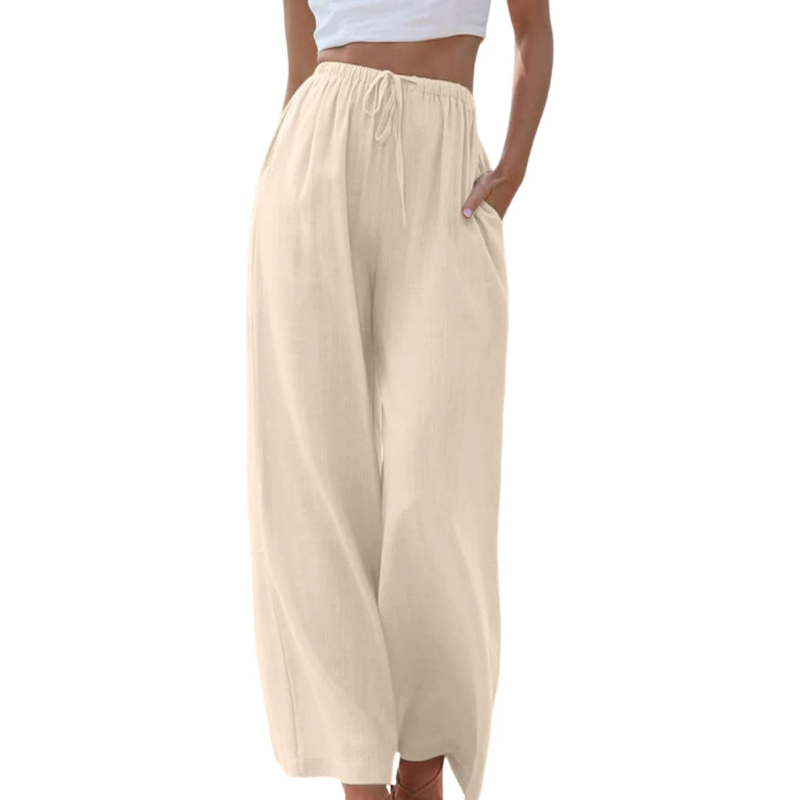 Adeline - Elegant cotton and linen trousers