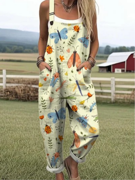 Marlowe | Garden Insects Relaxed Overalls